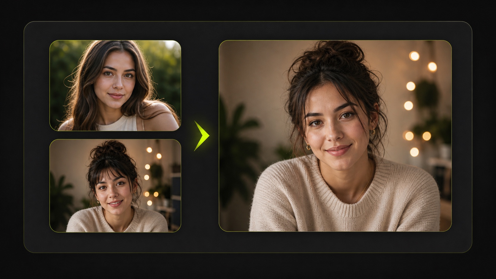 AI face swap authorized portrait concept result example